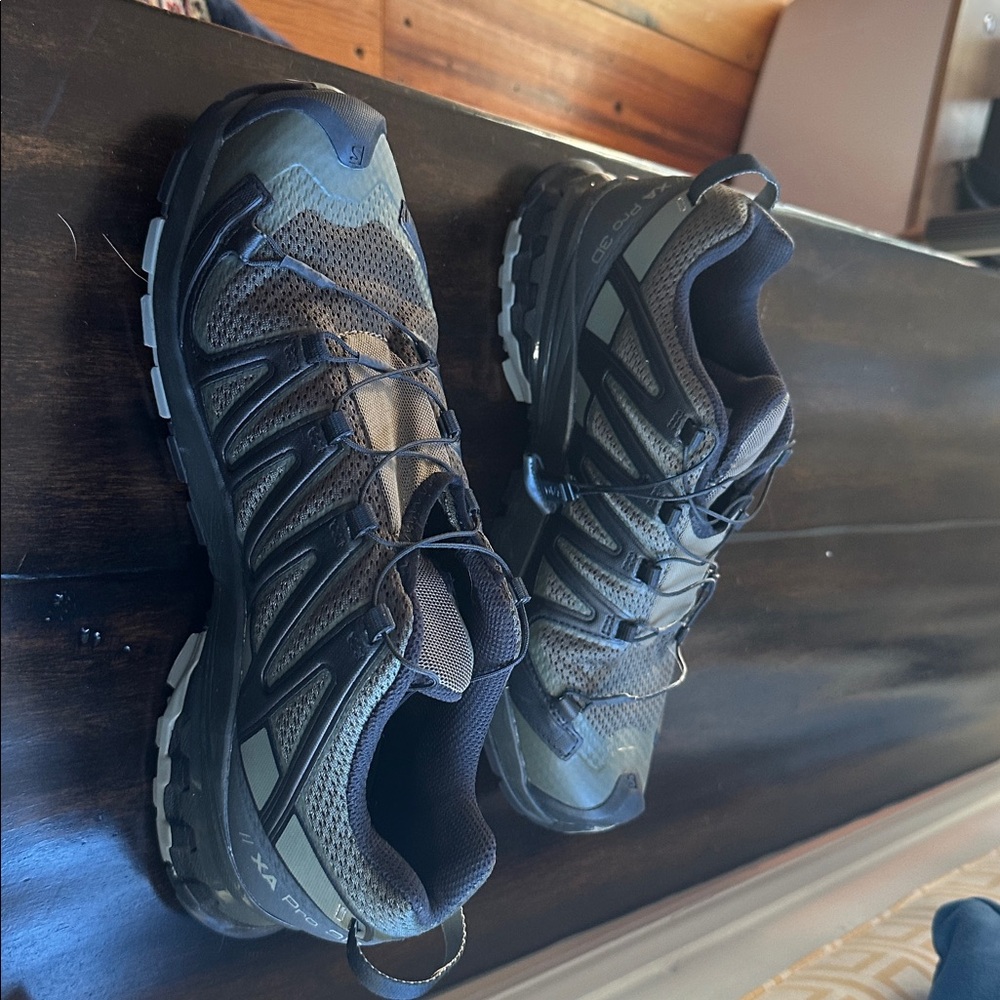 Salomon Men's Athletic Shoes - Olive and Black - Picture 4 of 5